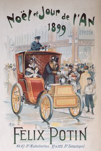 Werbung für Felix Potin, Weihnachten und Neujahr 1899