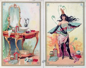 Werbung für Floreine-Kosmetik, ca. 1900