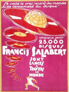 Werbung für Francis Salabert Disques von French School