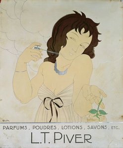 Werbung für L.T. Pivert ca. 1900, entworfen von Ourtin von French School