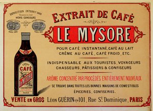Werbung für Le Mysore Kaffeeextrakt