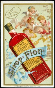Werbekarte für „Syrup Flon“, 19. Jahrhundert von French School