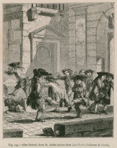 Nach der Schule (aus Les Petits Polissons de Paris, von St. Aubin) von French School