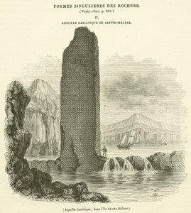 Basaltspitze auf der Insel St. Helena (Gravur)