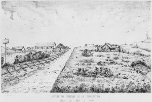 Album der Isle of Pines, Eingang zum Deportationsgebiet, 1878-79 von French School