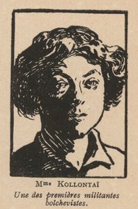 Alexandra Kollontai, russische marxistische Revolutionärin und Diplomatin von French School
