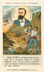 Alfred Nobel, schwedischer Chemiker und Industrieller, der Dynamit erfand von French School