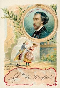 Alfred de Musset, französischer Dramatiker, Romanautor und Dichter von French School