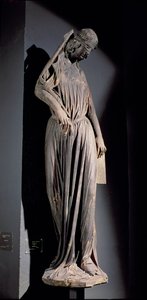 Allegorische Figur der Synagoge, vom Südquerhausportal der Kathedrale, ca. 1230