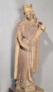 Allegorische Figur der kleinen Kirche, aus dem Straßburger Münster von French School