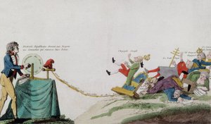 Allegorie der Französischen Revolution, die alle Throne der gekrönten Räuber entfernt von French School