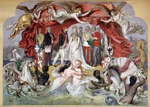 Allegorie der Einweihung des Suezkanals am 17.11.1869