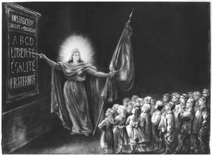 Allegorie des Bildungsgesetzes von Jules Ferry (1832-93) 1881