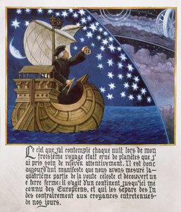 Amerigo Vespucci navigiert nach den Sternen auf seiner 3. Reise von French School