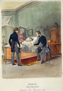 Ein Armeearzt im Königreich Sachsen, ca. 1840 von French School