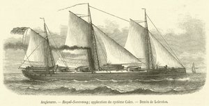 England, Royal Sovereign, Anwendung des Coles-Systems (Stich) von French School