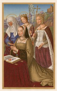 Anne von Bretagne im Gebet von French School