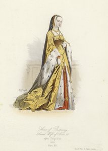Anne von Bretagne, zweite Ehefrau von Ludwig XII. von Frankreich von French School