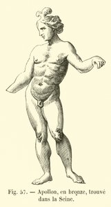 Apollon, in Bronze, in der Seine gefunden (Gravur)
