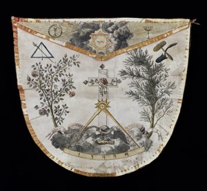 Schurz eines Meisters des Ordens der Rosenkreuzer (Leder)