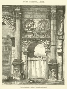 Konstantinsbogen in Rom von French School