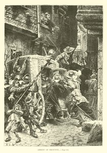 Verhaftung von Broussel von French School
