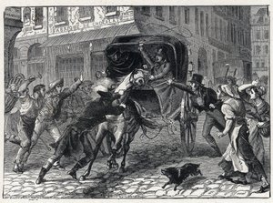 Verhaftung von Georges Cadoudal (1771-1804), einem Anführer der Chouans während der Vendée-Kriege, am 9. März