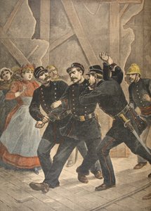 Verhaftung eines Stadtsergeanten, Illustration aus Le Petit Journal: Supplement illustre, 1898 von French School