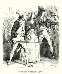 Verhaftung von Charlotte Corday von French School