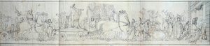 Ankunft in Paris von Objekten, die von der französischen Armee in Italien erobert wurden. Die Plünderung von Kunstwerken war das Ziel der Expeditionen von Dominique Vivant Denon unter dem Befehl von Konsul Napoleon Bonaparte für das Musée Napoleon (heute L