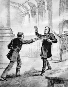 Attentat auf Jules Ferry (1832-1893), einen französischen Ministerpräsidenten von French School