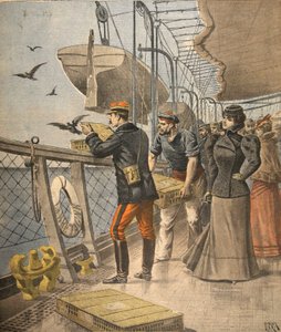 Auf See, Illustration aus Le Petit Journal: Supplement illustre, 10. April 1898 von French School