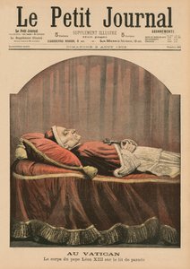 Im Vatikan, Papst Leo XIII. aufgebahrt, Titelillustration aus 