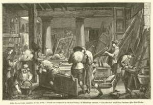 Atelier du sieur Jadot, menuisier, a Paris von French School