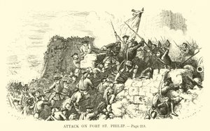 Angriff auf Fort St. Philip von French School