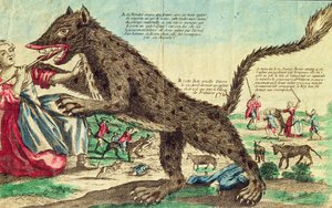 Angriffe durch das Biest von Gévaudan im Jahr 1764 von French School