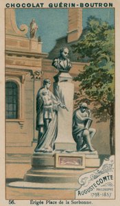 Auguste Comte, Philosoph, 1798-1857, errichtet am Place de la Sorbonne von French School