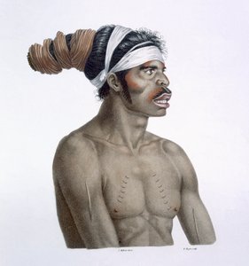 Australischer Aborigine, ein Mann namens Cour-rou-bari-gal, aus New Holland, 1812
