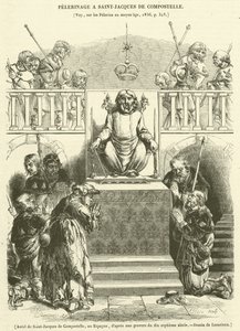 Altar von Santiago de Compostela, in Spanien von French School