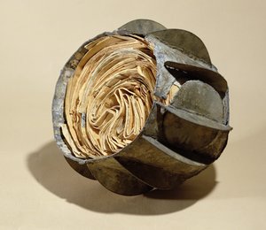 Ball gefüllt mit Briefen, in die Seine geworfen zur Zeit der Belagerung von Paris, 1870-71 (Blei)