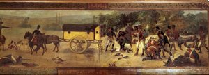 Die fliegende Ambulanz von Baron Larrey (Dominique Jean, Baron Larrey 1766-1842) im Jahr 1809