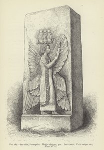 Basrelief, Parsargadae, Höhe der Figur, 3 m von French School