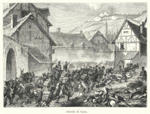 Schlacht von Laon (Gravur) von French School