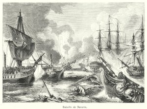 Schlacht von Navarin von French School