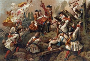 Schlacht von Denain (24. Juli) von French School