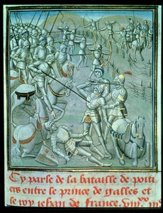 Schlacht von Poitiers, Darstellung des Prinzen von Wales und König Jean von Frankreich