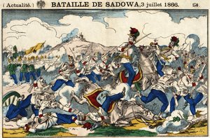 Schlacht von Sadowa am 3. Juli von French School