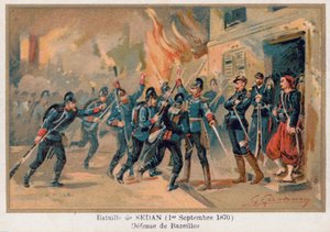 Schlacht von Sedan, Verteidigung von Bazeilles von French School