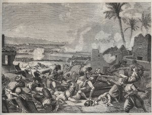 Schlacht von Sediman - Schlacht zwischen der französischen Armee unter General Louis Charles Antoine Desaix (1768-1800) und der Mamluken-Armee von Mourad Bey (1750-1801), 7. Oktober