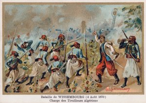 Schlacht von Weißenburg, Angriff der algerischen Schützen von French School